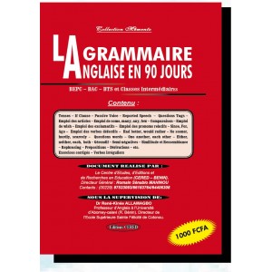 LA GRAMMAIRE ANGLAISE EN 90 JOURS - BEPC BAC BTS ET CLASSES INTERMEDIAIRES (version papier)