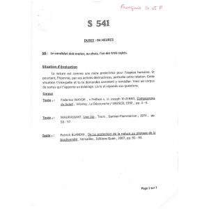 Épreuve et Corrigé – Français – Bac 2025 Séries F-G – Session de Remplacement – Bénin