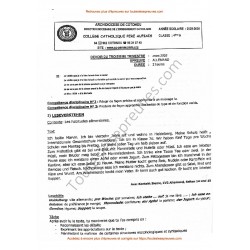 Allemand 4ème - Devoir du 3ème Trimestre Mars 2026 - Collège Père Aupiais