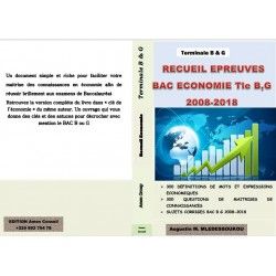 RECUEIL D'ÉPREUVES D'ÉCONOMIE BAC   B & G