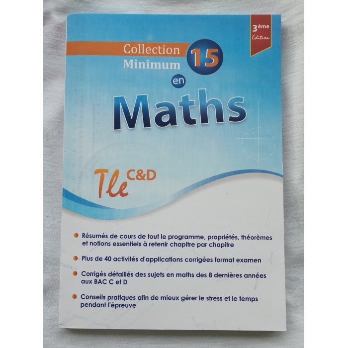 Minimum 15 en Maths Tle C&D