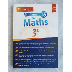 Minimum 15 en Maths 3e
